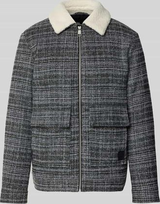 Mc Neal Jacke mit Teddyfell in Anthrazit, Größe XXXXL