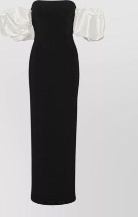 Rotate puff sleeve maxi dress