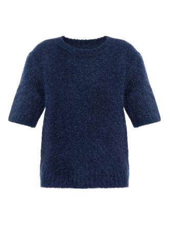 Samsøe & Samsøe Top Sajeanne a maniche corte - Blu