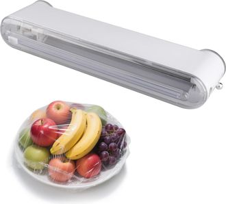 OEM Dispensador Magn&eacute;tico De Film Transparente Para Alimentos, De Aluminio Y Film, 42 X 11,5 X 7 Cm, Para Montaje En Pared, Con Cortador Bidireccional, Pa