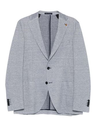 Sartoria Latorre herringbone-pattern blazer - Blue