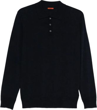 Barena Polo a maniche lunghe - Blu