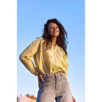 La petite &eacute;toile Geborduurde ajour blouse, BOLIANE