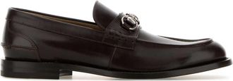Gucci Dark Brown Leather Loafers