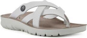 White Mountain Bansky Thong Comfort Sandal in White Print at Nordstrom Rack, Size 8.5