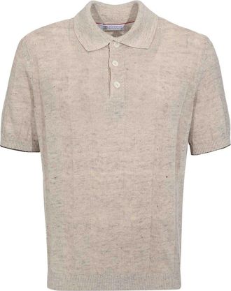 Brunello Cucinelli Ribbed polo shirt