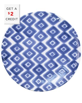 Vietri Viva By Vietri Santorini Diamond Salad Plate With $4 Credit