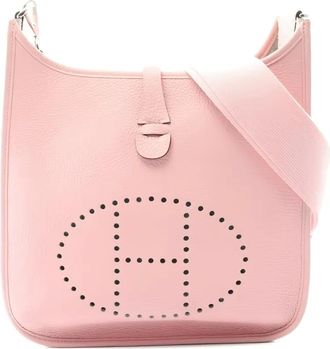 Hermès 2015 Evelyn 3 Troyes PM perforated cross body bag - Pink