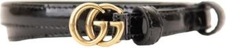 Gucci Patentleren riem - Dames - Riemen - Zwart - 120 CM - Leer - Accessoires