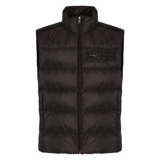 Prada Padded Re-Nylon Vest - male - Prada - Waistcoats - Black - L - Jackets