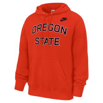 Nike Oregon State Beavers Club Nike Mens Football Fleece Pullover Hoodie in Orange | M31233P394ORST-TOR