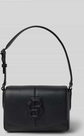 HUGO BOSS Schultertasche in genarbter Optik in Black, Größe 1