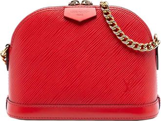 Louis Vuitton Borsa a tracolla Mini Alma in pelle &Eacute;pi 2018 - Rosso