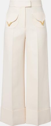 Valentino Crepe Couture VGold wide-leg pants