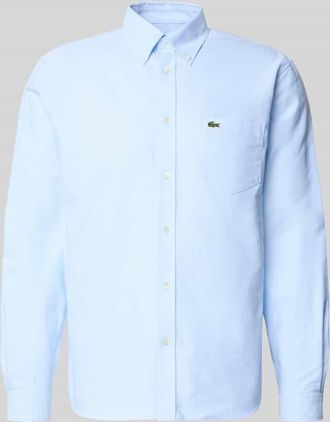 Lacoste Regular Fit Freizeithemd aus reiner Baumwolle in Hellblau, Gr&ouml;&szlig;e 39