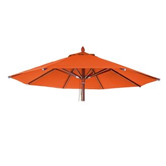 Hhg Nunca Usado] Funda De Recambio Para Sombrilla De Madera Para Hosteler&iacute;a Hhg 667, Funda De Sombrilla, Redonda &Oslash;4m Poli&eacute;ster 3kg, Terracota