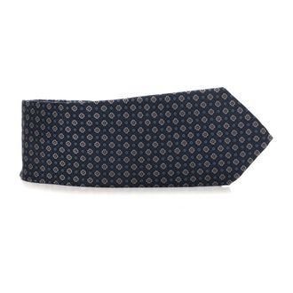 Canali Corbata de seda con microestampado - Accessories - Hombre - Azul - ONE SIZE