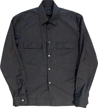 Xacus Grijze Regular Overshirt Unfold Lijn - Heren - Casual Overhemden - Grijs - M - Overhemden