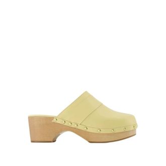 Aeyde Clogs, female, Yellow, Size: 11 US Bibi Clogs - Aeyde - Butter - Leather