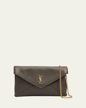 Saint Laurent Small Grain Leather Pouch Shoulder Bag
