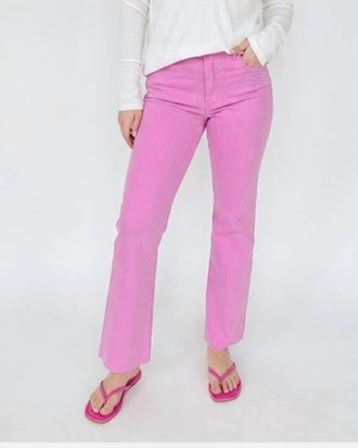 Kut from the Kloth Kelsey Ankle Flare Jeans In Wild Berry