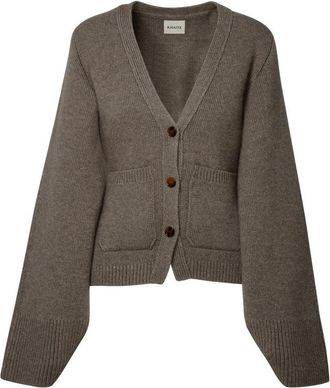 Khaite Camel Cashmere Icon Cardigan