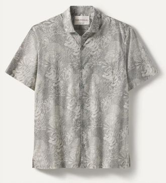 Tori Richard Mens Good Reef Shirt In Charcoal