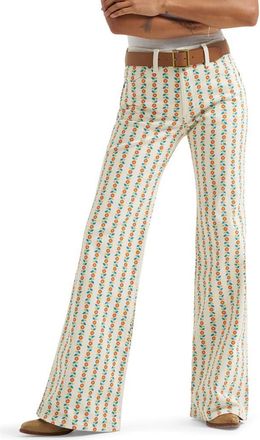 Wrangler Western Wide Leg Jeans in Folksy Floral at Nordstrom, Size 26