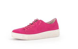 Gabor Womens low-top trainers, womens low shoes, replaceable footbed, Pink 10, 8 UK