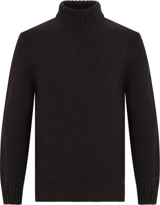 Fedeli Turtleneck Trui - Heren - Coltruien - Bruin - XL - Kasjmier - Truien & Vesten