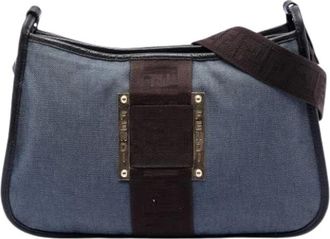 Fendi Pre-owned Shoulder Bags, female, Blue, Size: ONE SIZE Pre-owned Crossbody Bag