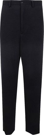 Giorgio Armani Wide Leg Pants - Heren - Wijde Broeken - Blauw - M - Wol - Broeken