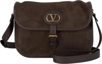 Valentino Tassen, Dames, Bruin, ONE Size, Leer, Antibes Crossbody Tas