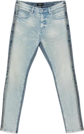 Purple Faded Panelled Jeans