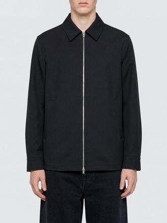 Jil Sander Virgin Wool Shirt Jacket with Zip Closure