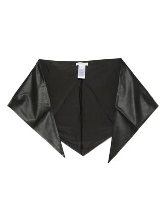 Christophe Lemaire Leren sjaal - Zwart