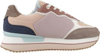 Pepe Jeans London Rusper Combi Sneakers - Dames - Sneakers - Veelkleurig - 38 EU - Schoenen