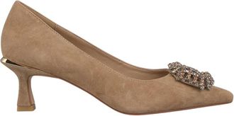 Alma En Pena Square Strass Sluiting Pump - Dames - Pumps - Bruin - 36 EU - Schoenen