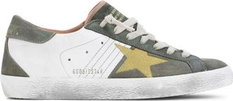 Golden Goose Olive Color Block Sneakers