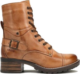 Taos Womens Crave Leather Boots In Caramel