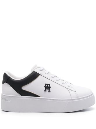 Tommy Hilfiger Court sneakers - women - Fabric/Rubber/Calf Leather - 38 - White