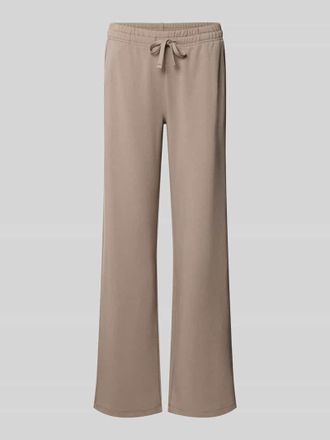 Juvia Flared Fit Sweatpants mit Tunnelzug in Beige, Gr&ouml;&szlig;e XL