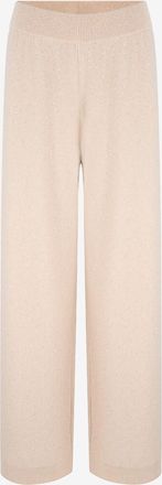 Fabiana Filippi Weite Moosstrick-Hose aus glitzerndem Wollmix