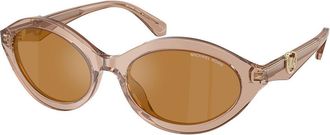 Michael Kors MK2257U CARLAZZO 34016H Womens Sunglasses Brown Size 55