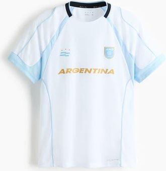 H&M Regular-Fit Printed Soccer Jersey With Drymove in Light Blue/argentina at Nordstrom, Size Xx-Large