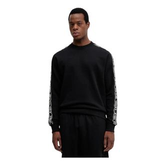 Versace Jeans Couture Heren, Sweatshirts & Hoodies, Zwart, Maat: XL Katoen