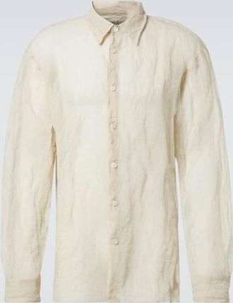 Dries Van Noten Camicia in misto cotone e seta