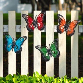 OEM Decoraci&oacute;n De Pared Con Mariposas - 22 X 27 Cm - Colorida