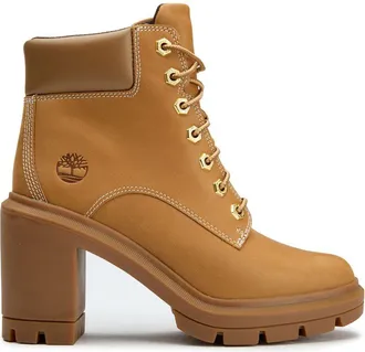 Timberland Womens Allington Heights Boots - Tan Leather - Size UK 4