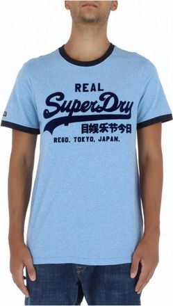 Superdry Heren, Tops, Blauw, Maat: XL Katoen